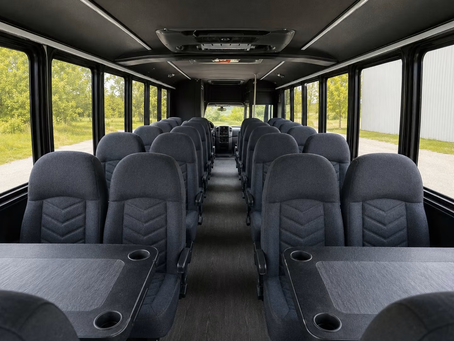 18 passenger minibus interior