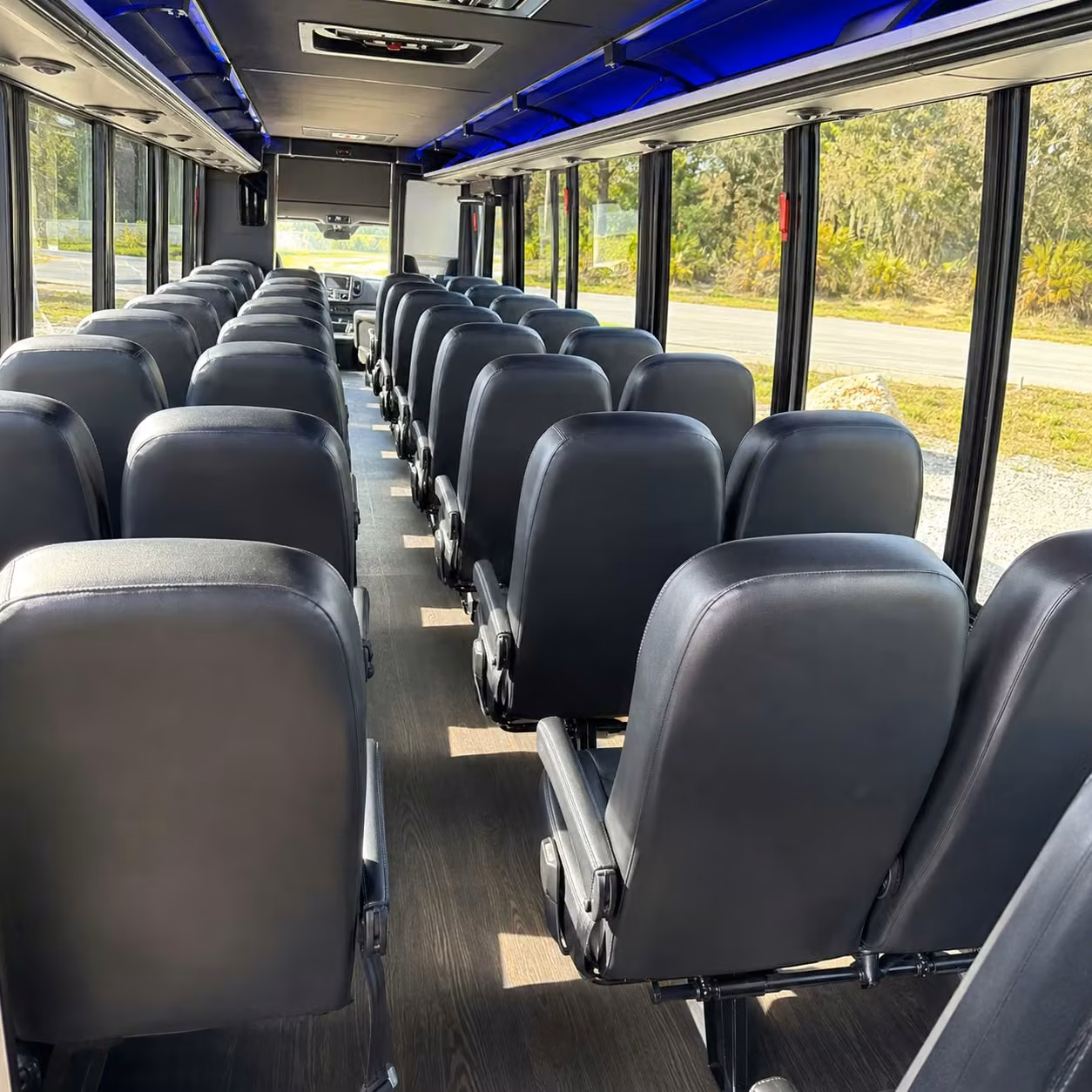 25 passenger minibus interior