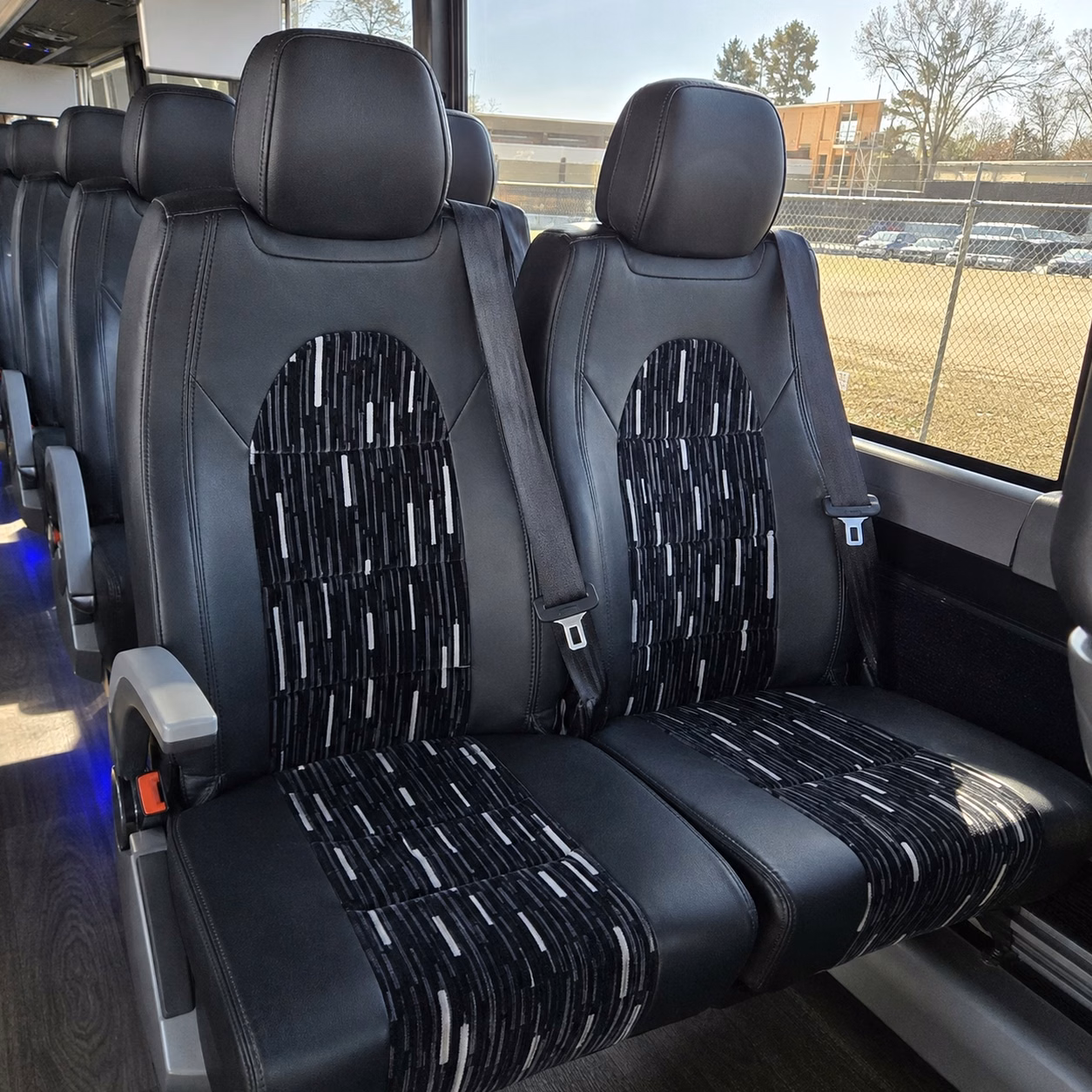 pasadena charter bus interior
