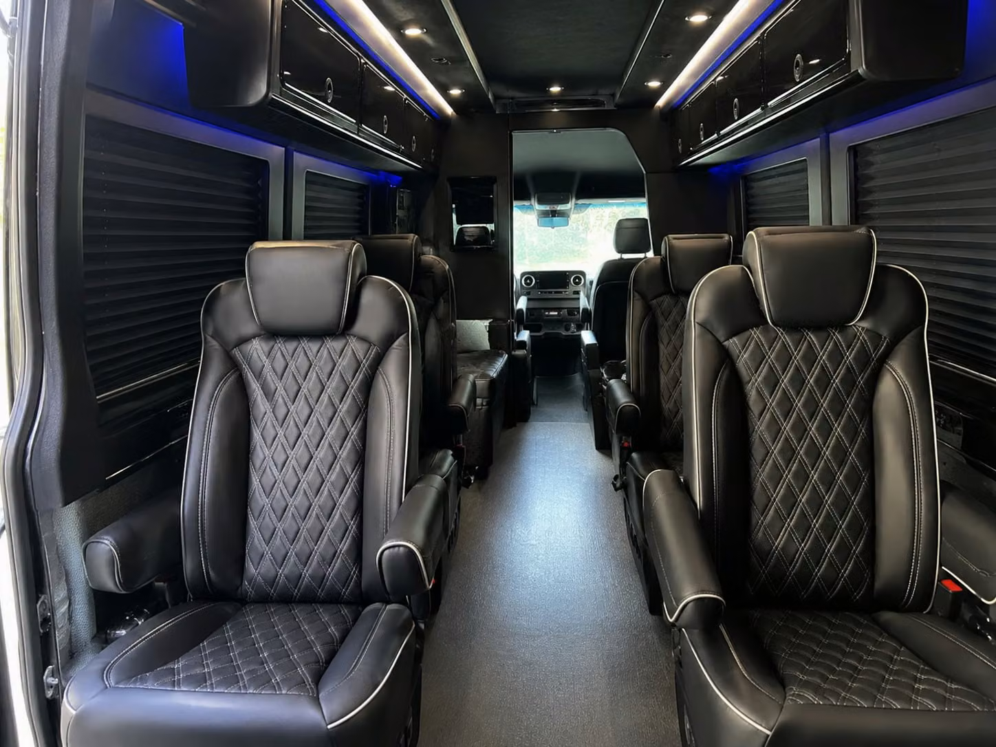 sprinter van with driver inside